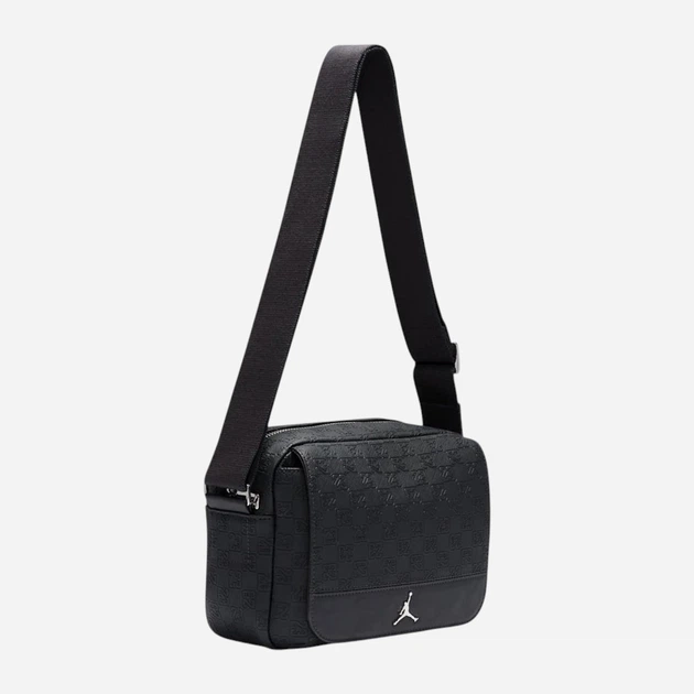Спортивная сумка кросс-боди через плечо мужская Jordan Jam Monogram Mini Messenger Ba MA9085-G0T Черная (196327083328) - изображение 3