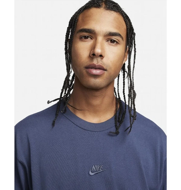 Кофта чоловіча Nike Sportswear Premium Essentials Long-Sleeve T-Shirt Blue XL Синій DO7390-437 - зображення 7