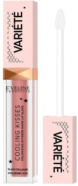 Блиск для губ Eveline Variete Cooling Kisses 03 Star Glow 6.8 мл (5903416038030) - Фото 1 Блиск для губ Eveline Variete Cooling Kisses 03 Star Glow 6.8 мл (5903416038030) - зображення 1