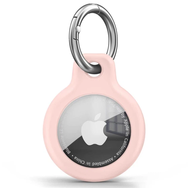 Защитный чехол брелок для Apple Airtag держатель для трекера с креплением на ключи / рюкзак / ошейник, светло-розовый (96008833) - Фото 1 Защитный чехол брелок для Apple Airtag держатель для трекера с креплением на ключи / рюкзак / ошейник, светло-розовый (96008833) - изображение 1