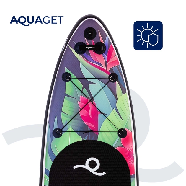 Надувная SUP-доска Aquaget с веслом Black/Violet 320 см (5908455312981) - Фото 4 Надувная SUP-доска Aquaget с веслом Black/Violet 320 см (5908455312981) - изображение 4