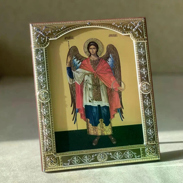 Икона Архангел Михаил под стеклом SA7032/3O (11 х 14,5 см) - изображение 3