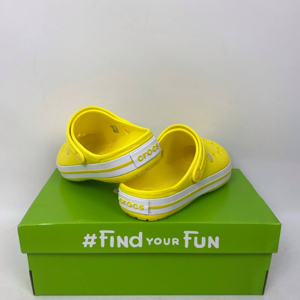 Крокси Crocband Lemon/White, розмір 39 - Фото 5 Крокси Crocband Lemon/White, розмір 39 - зображення 5