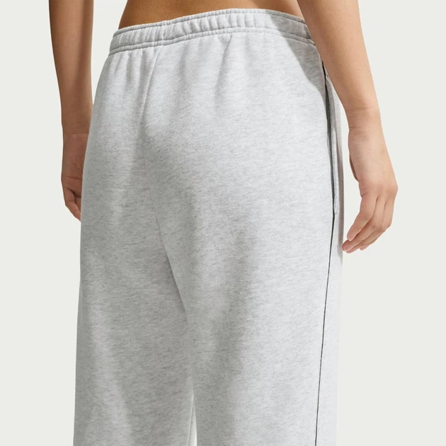 Брюки женские Nike Studio Fleece Medium Weight Mid-Rise Open-Hem Pants M Серый IU3726-051 - изображение 6