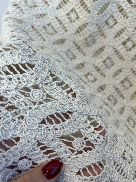 Женский костюм тройка из ажурного макраме блуза юбка макси и майка TELL MKTL5279/4-1410/4 - 48, Бежевий - Фото 8 Женский костюм тройка из ажурного макраме блуза юбка макси и майка TELL MKTL5279/4-1410/4 - 48, Бежевий - изображение 8