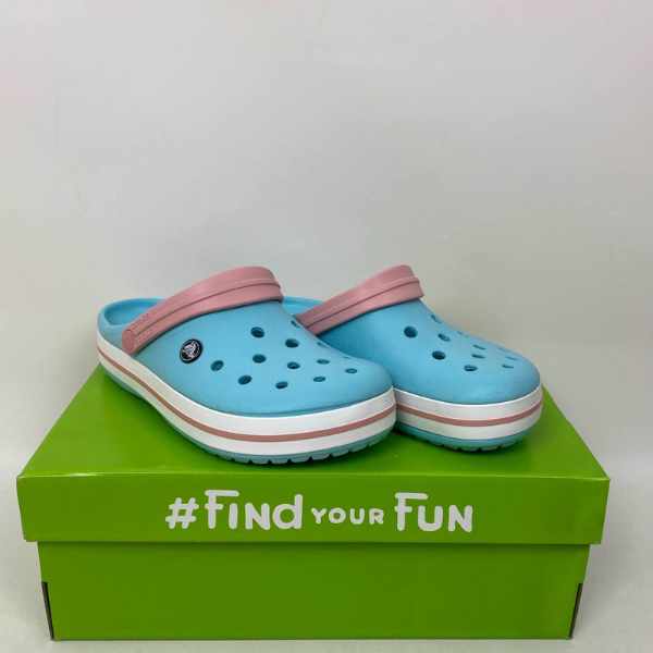 Крокси Crocband Ice Blue/White, розмір 39 - Фото 6 Крокси Crocband Ice Blue/White, розмір 39 - зображення 6