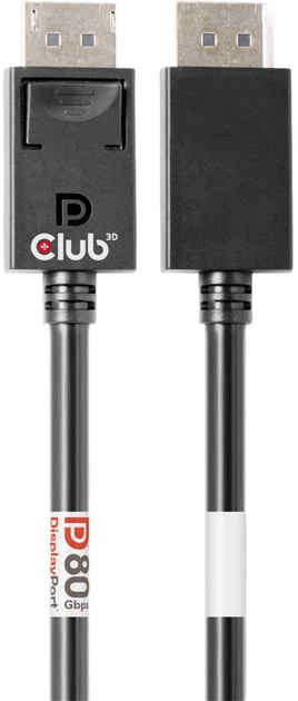 Kabel Club 3D DisplayPort 2.1 1.2 m Black (CAC-1091) - obraz 3