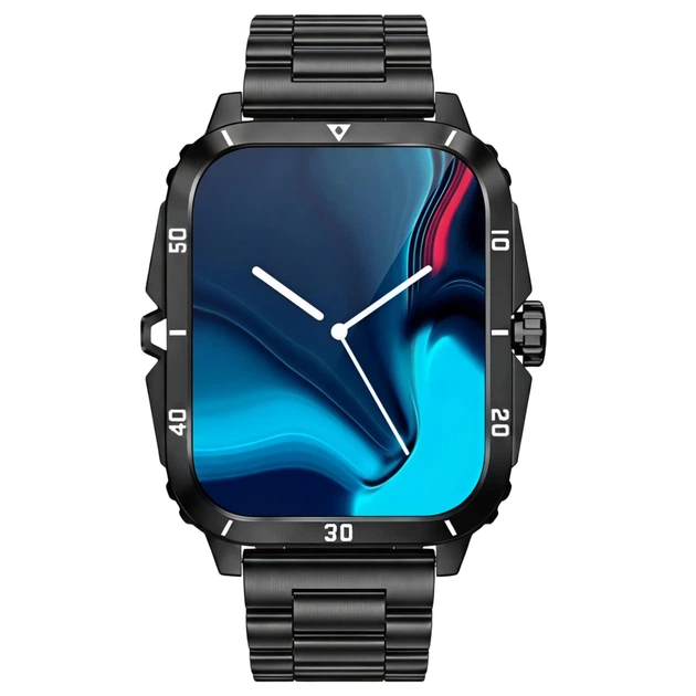 Розумний смарт годинник Smart Space Pro Metal Black - Фото 2 Розумний смарт годинник Smart Space Pro Metal Black - зображення 2