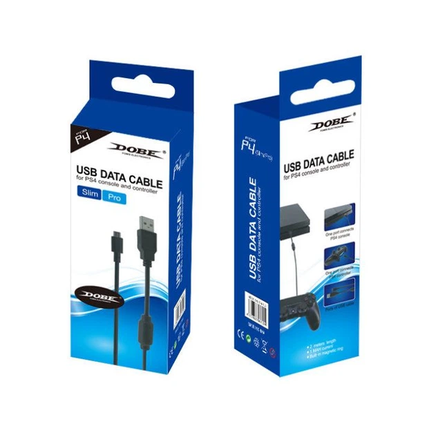 Кабель зарядки DOBE TP4-813 USB – Micro USB для PS4 DualShock 4, 1,8 м - Фото 2 Кабель зарядки DOBE TP4-813 USB – Micro USB для PS4 DualShock 4, 1,8 м - изображение 2