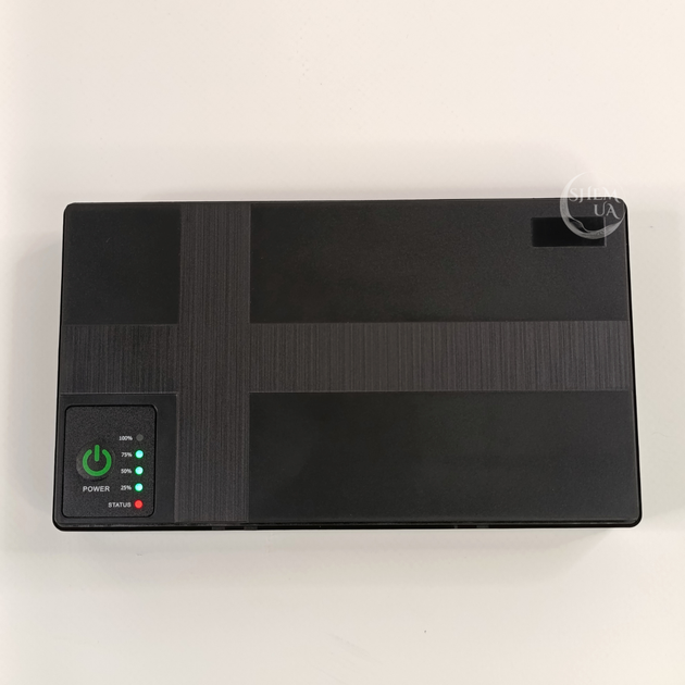 Источник бесперебойного питания питания Mini UPS 45 Вт для Wi-Fi-роутера, модема и IP-камер, с DC-выходами 5В/9В/12В, PoE 15В/24В, портами USB-A, Type-C и LAN, автоматическим переключением на аккумулятор и LED-индикацией, NET-45-Black - изображение 9