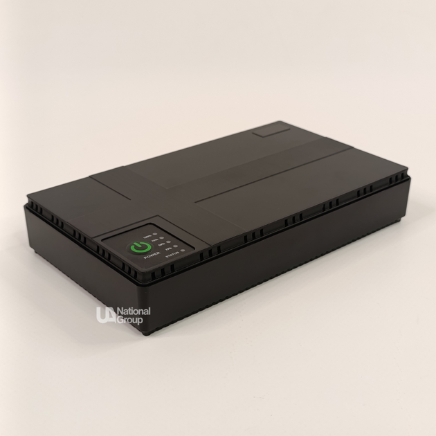 Джерело безперебійного живлення для роутера та модема Mini UPS 45 Вт, акумуляторний блок резервного живлення з DC 5В/9В/12В, PoE 15В/24В, USB-A, Type-C, LAN, автоматичним перемиканням на акумулятора та LED-індикацією, NET-45-Black - зображення 6
