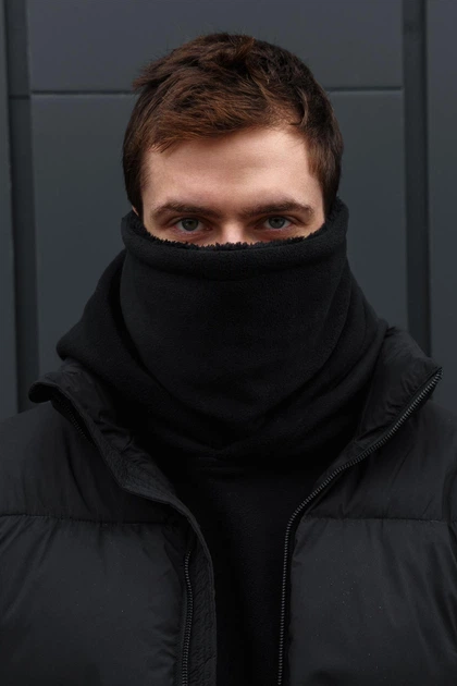 Чоловічий Зимовий Теплий Флісовий Баф На Хутрі Without Expedition Black - Фото 2 Чоловічий Зимовий Теплий Флісовий Баф На Хутрі Without Expedition Black - изображение 2