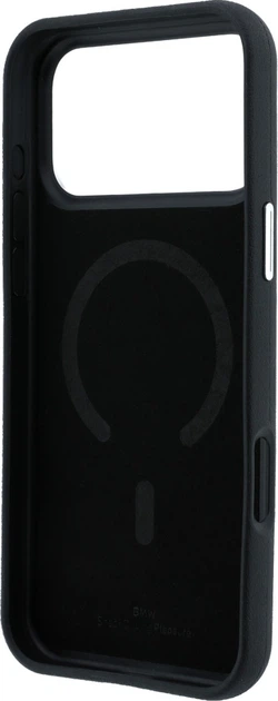 Etui na smartfon Apple iPhone 18 Pro/17 Pro BMW Sign Deboss Quilted Metal Logo MagSafe Black (BMHMP18L26SWOSPK) - obraz 7