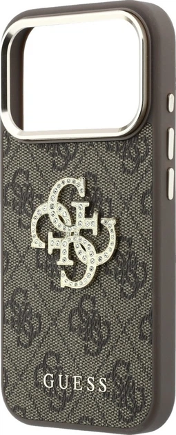 Чохол для смартфона Apple iPhone 18 Pro/17 Pro Guess 4G & Big Strass Logo Brown (GUHCP18L6P4DSMLW) - зображення 6