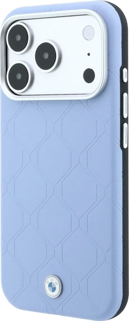 Etui na smartfon Apple iPhone 18 Pro Max/17 Pro Max BMW Sign Deboss Quilted Metal Logo MagSafe Blue (BMHMP18X26SWOSPB) - obraz 3