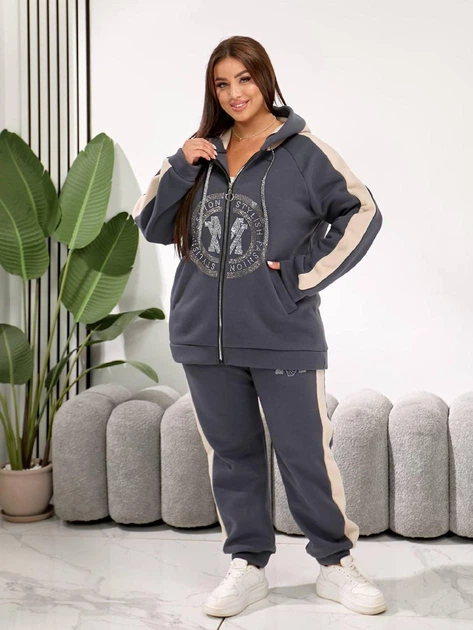 Спортивный костюм женский ELFBERG VM-895 48-50 Графитовый (2000001042830) - Фото 10 Спортивный костюм женский ELFBERG VM-895 48-50 Графитовый (2000001042830) - изображение 10