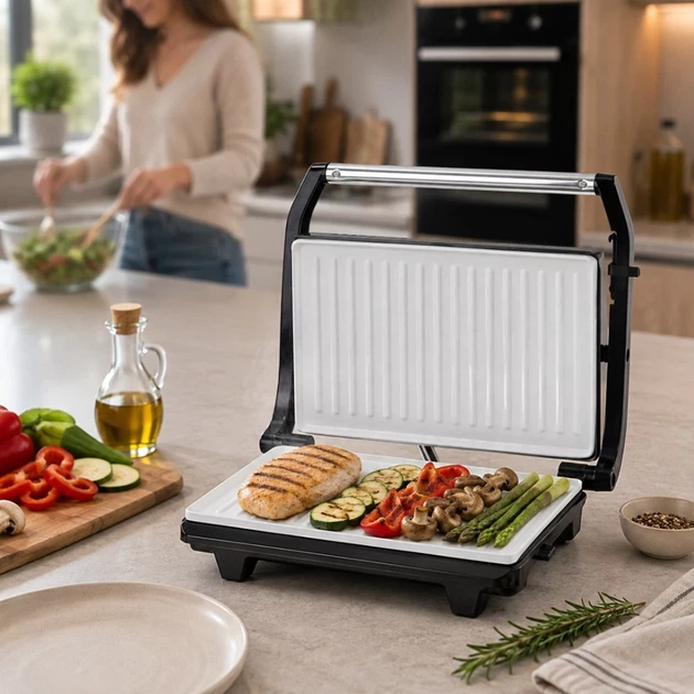 Электрогриль Esperanza Taleggio EKG006 750 Вт Stainless Steel (5901299914632) - изображение 12