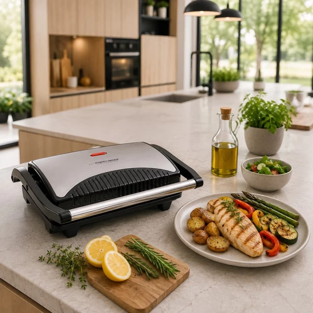 Электрогриль Esperanza Taleggio EKG006 750 Вт Stainless Steel (5901299914632) - изображение 13