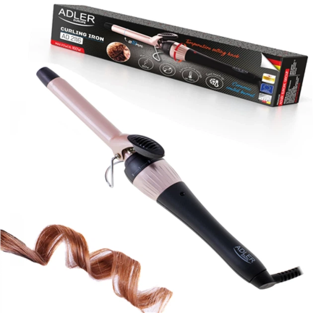 Плойка Adler AD 2116 Ø 19 мм 200 °C 36 Вт Black (5902934839037) - изображение 4