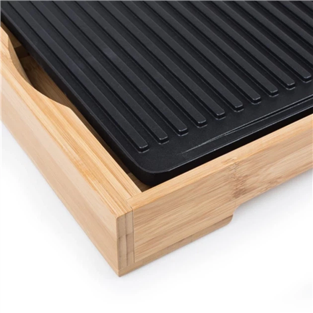 Електрогриль Tristar Bamboo Grill XL TG2514B 2200 Вт Black (8713016053831) - зображення 3