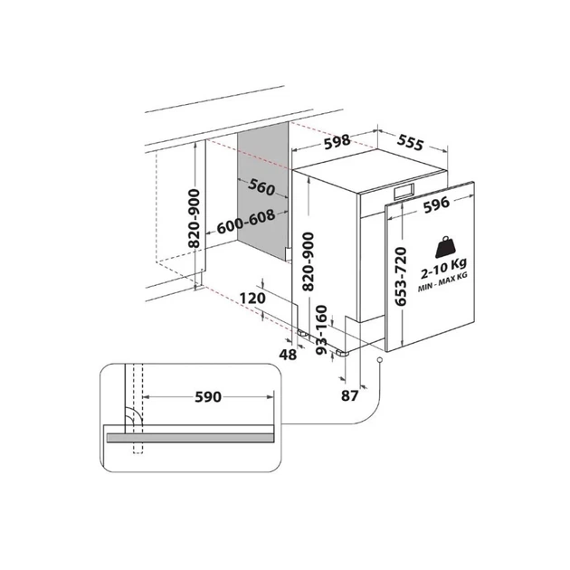 Посудомоечная машина Whirlpool WH7ITD14C6N6 (8690842891359) - изображение 2
