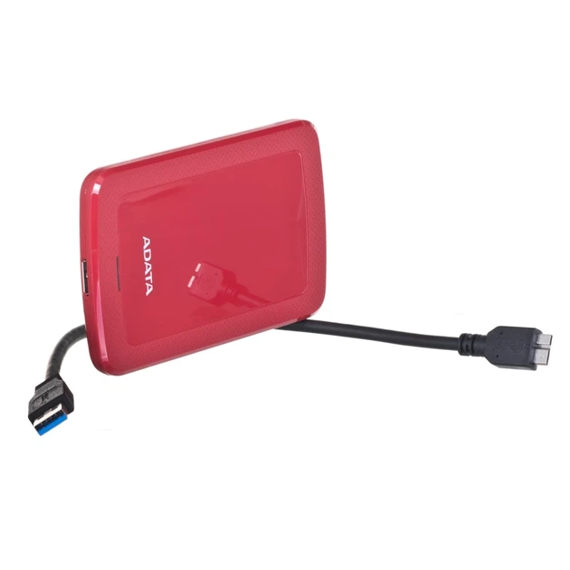 Зовнішній жорсткий диск Adata HV300 1TB USB 3.2 Red (4713218465009) - Фото 2 Зовнішній жорсткий диск Adata HV300 1TB USB 3.2 Red (4713218465009) - зображення 2