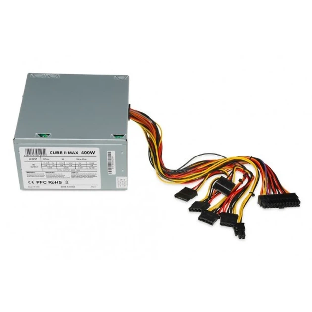 Блок питания iBOX CUBE II 400 Вт 12 см вентилятор (5901443051954) - изображение 3