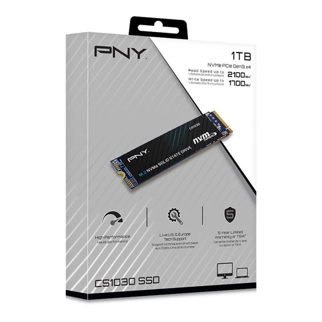 SSD PNY CS1030 M.2 NVMe 1TB (751492641638) - зображення 2