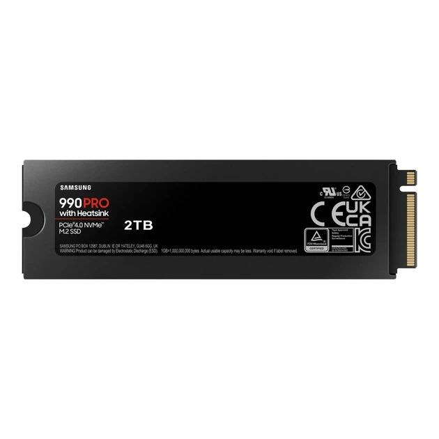 SSD Samsung 990 PRO з радіатором M.2 2280 2000 ГБ NVMe читання 7450 MB/s запис 6900 MB/s (8806094594652) - Фото 3 SSD Samsung 990 PRO з радіатором M.2 2280 2000 ГБ NVMe читання 7450 MB/s запис 6900 MB/s (8806094594652) - зображення 3