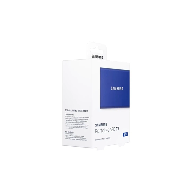 Зовнішній Samsung SSD T7 Portable 2TB Blue (8806090312403) - зображення 3