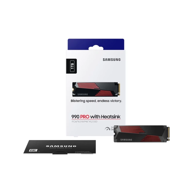 SSD Samsung 990 PRO з радіатором M.2 2280 1000 ГБ NVMe читання 7450 MB/s запис 6900 MB/s (8806094594645) - Фото 11 SSD Samsung 990 PRO з радіатором M.2 2280 1000 ГБ NVMe читання 7450 MB/s запис 6900 MB/s (8806094594645) - зображення 11