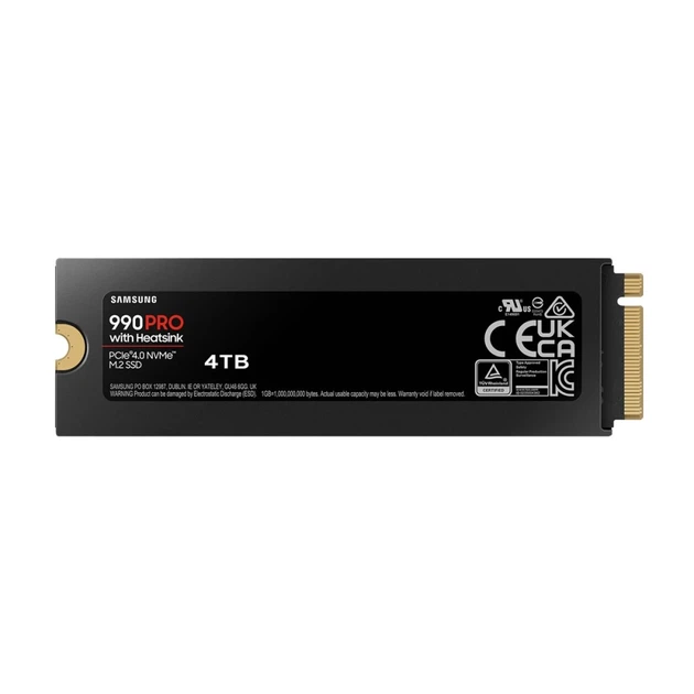 SSD Samsung 990 PRO з радіатором M.2 2280 4000 ГБ NVMe читання 7450 MB/s запис 6900 MB/s (8806094946857) - зображення 3