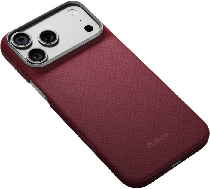 Etui na smartfon Apple iPhone 18 Pro Max/17 Pro Max Pitaka Edge Case Argyle MagSafe Burgundy (KI1817PM) - obraz 5