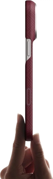 Etui na smartfon Apple iPhone 18 Pro Max/17 Pro Max Pitaka Edge Case Argyle MagSafe Burgundy (KI1817PM) - obraz 9