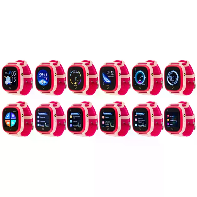 Детские смарт часы AmiGo GO005 4G WIFI Thermometer Pink - изображение 4
