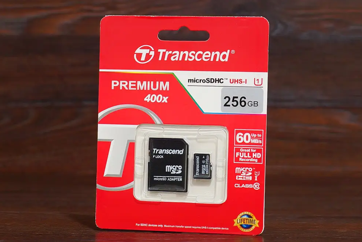 Карта памяти Transcend 300S 256GB microSDXC U3 V30 A1, 95 МБ/с с SD-адаптером - Фото 1 Карта памяти Transcend 300S 256GB microSDXC U3 V30 A1, 95 МБ/с с SD-адаптером - изображение 1