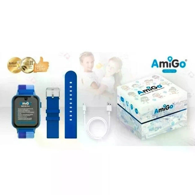 Детские смарт-часы AmiGo GO10S Pro WIFI Blue - Фото 5 Детские смарт-часы AmiGo GO10S Pro WIFI Blue - изображение 5