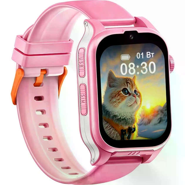 Детские смарт часы AmiGo GO810 ULTRA 4G GPS Pink - изображение 3