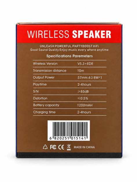 Портативная Bluetooth-колонка 8 Вт с RGB-подсветкой и подставкой для телефона (JZ-14) - изображение 2
