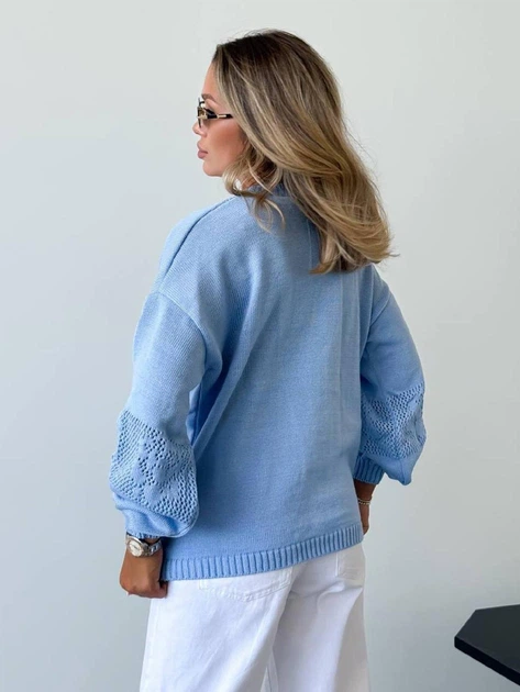 Джемпер женский ELFBERG MOD-5074 44-56 Голубой (2000001089552) - изображение 6