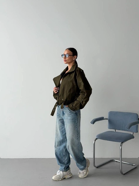 Тренч женский ELFBERG UW-117 42-48 Хаки (2000001047637) - изображение 3