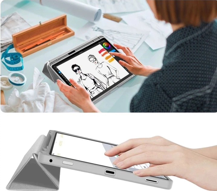 Etui do tabletu Samsung Galaxy Tab S9/S9 FE/S10 FE/S10 Lite 10.9″ Tech-Protect SC PEN Grey (5906302332731) - Zdjęcie 9 Etui do tabletu Samsung Galaxy Tab S9/S9 FE/S10 FE/S10 Lite 10.9″ Tech-Protect SC PEN Grey (5906302332731) - obraz 9
