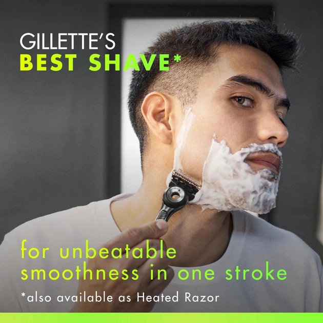 Станок для бритья мужской (Бритва) Gillette Labs c 2 сменными картриджами и подставкой Silver - Фото 11 Станок для бритья мужской (Бритва) Gillette Labs c 2 сменными картриджами и подставкой Silver - изображение 11