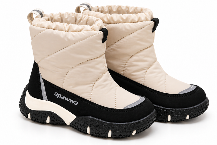 Дитячі зимові дутики Apawwa ABD0166R Beige Apawwa бежевий 26 (6056) - Фото 1 Дитячі зимові дутики Apawwa ABD0166R Beige Apawwa бежевий 26 (6056) - зображення 1