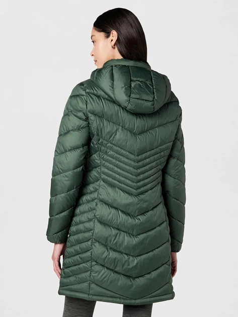 Куртка демисезонная удлиненная с капюшоном женская Calvin Klein 799669007 XL Зеленая (1163161085) - изображение 2