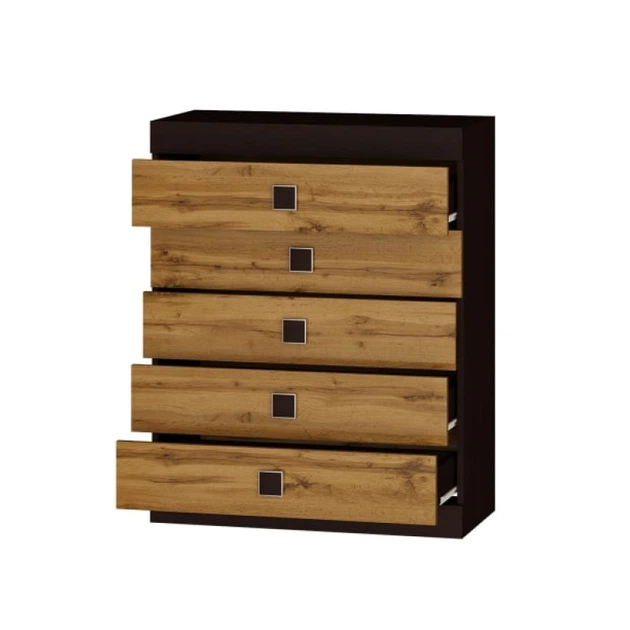 Комод Эверест 2 Соната 80×38×100,5 см, 5 ящиков, ЛДСП - изображение 3