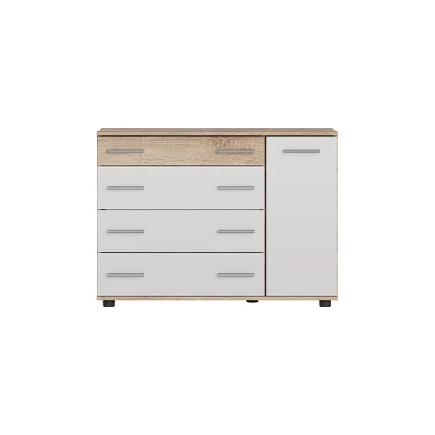 Комод Эверест К-3 100×38×73 см, 4 ящика и дверца, ЛДСП - изображение 2