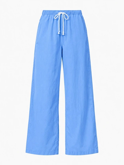 Брюки женские Uniqlo 95865816 XL Голубые (1163258952) - Фото 11 Брюки женские Uniqlo 95865816 XL Голубые (1163258952) - изображение 11