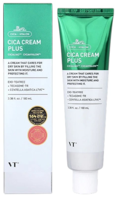 Krem do twarzy VT Cosmetics Cica łagodzący 100 ml (8803463007461) - Zdjęcie 1 Krem do twarzy VT Cosmetics Cica łagodzący 100 ml (8803463007461) - obraz 1