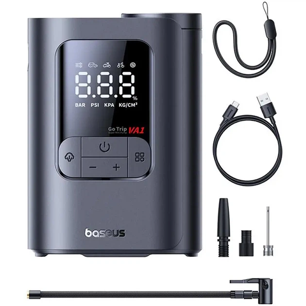 Автомобильный насос Baseus GoTrip VA1 Super Mini (C01196) (Cosmic Black) (260679) - изображение 3
